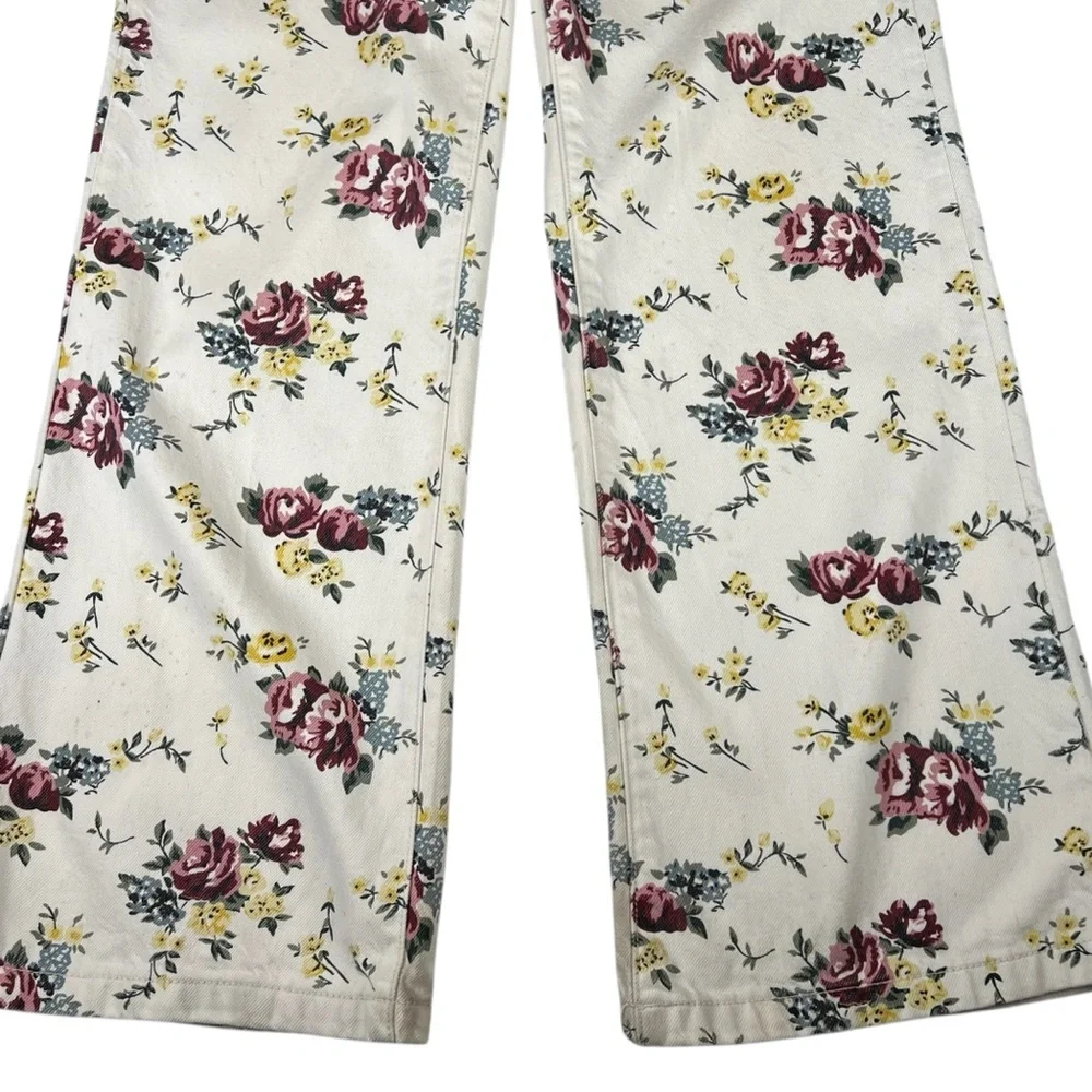 ROLLA’S High Rise Wide Leg Floral Print Jeans - Picture 6 of 16